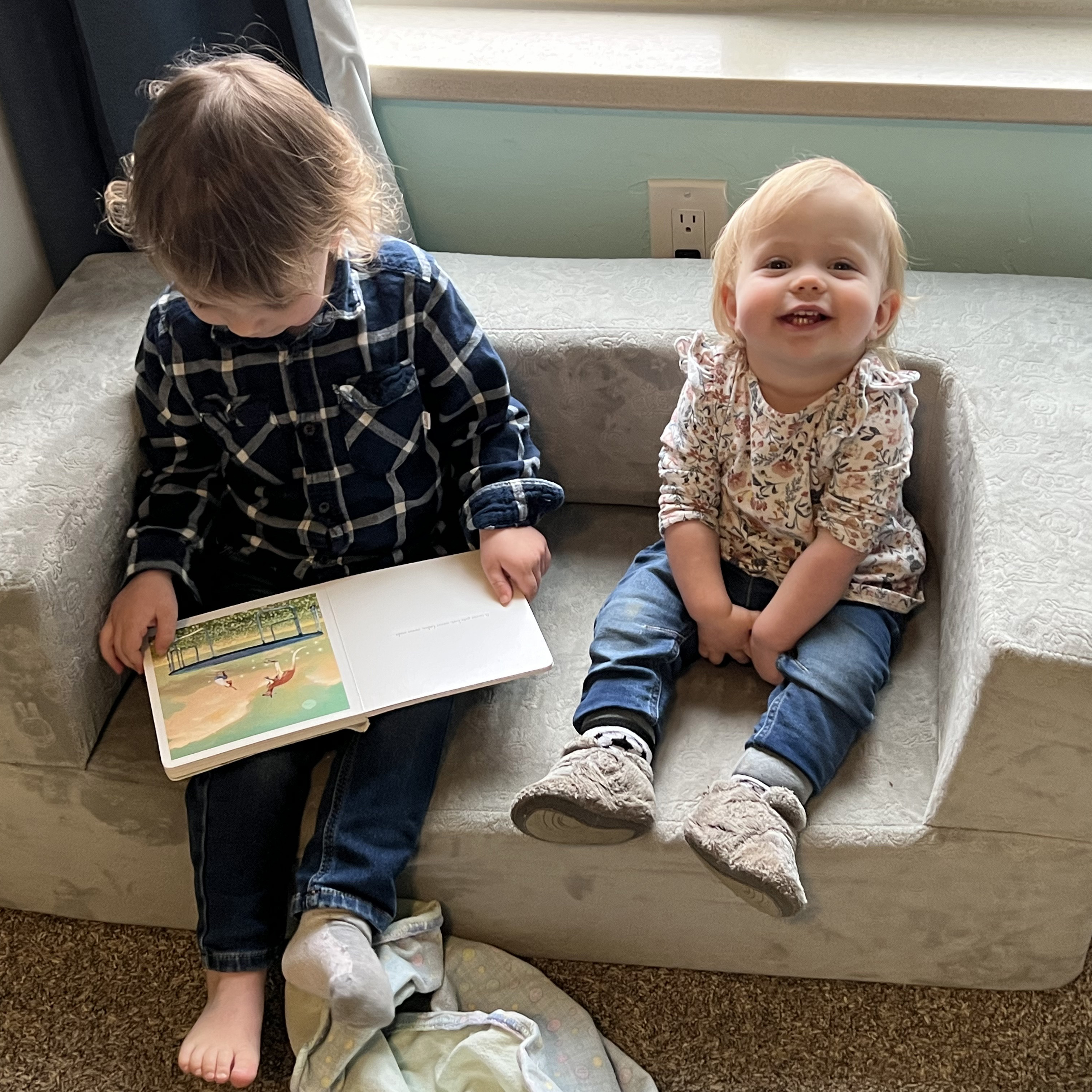 Brother Reads With Sister